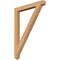 Ekena Millwork Traditional Arts & Crafts Smooth Bracket, Western Red Cedar, 3 1/2"W x 34"D x 46"H BKT04X34X46TRA03SWR - alternate 1